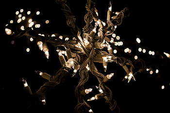 Dark, Miscellanea, Miscellaneous, Garland, Wire, Wires, Light Bulbs HD wallpaper