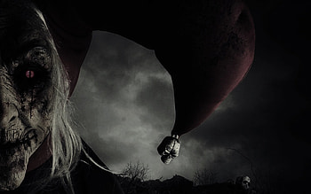 Dark Horror Evil Clown Art Artwork F At Dark HD wallpaper