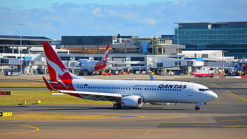 Sydney Airport, Boeing 737, ultra HD wallpaper