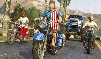 Holiday Ride, independence, theft, grand, auto, flag, july HD wallpaper