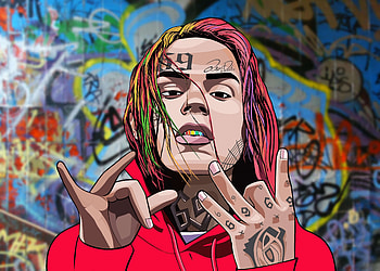 6ix9ine 2020, 6ix9ine, music, rapper, hip-hop, artist HD wallpaper
