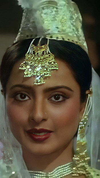 Rekha, bollywood actress, vintage HD phone wallpaper