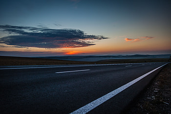Nature, Sky, Clouds, Road, Markup HD wallpaper