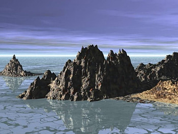 The Peninsula, 3d, sticking out, water, rocks, land HD wallpaper
