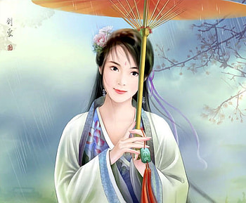 Rain walk, umbrella, cute, oriental, beauty, nice, female, sexy, sweet, magic, hot, chinese, girl, beautiful, anime girl, anime, fantasy, pretty, lovely HD wallpaper