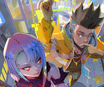 David Martinez & Lucyna Kushinada, David (Cyberpunk: Edgerunners), Lucy (Cyberpunk: Edgerunners), Anime, Cyberpunk: Edgerunners HD wallpaper