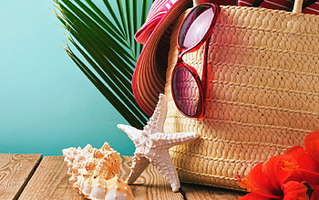 Beach, Vacation, Summer, Sand, Hat, Glass, Starfish HD wallpaper