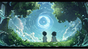 Whispers of the Forest Vortex, animation HD wallpaper