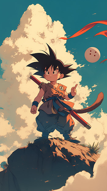 Young Goku's Adventure, Goku, Dragon Ball, Anime, adventure HD phone wallpaper
