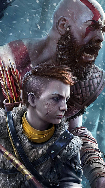 God Of War, Kratos Atreus HD phone wallpaper