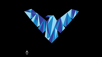 Nightwing Logo, nightwing, logo, artist, artwork, digital-art, superheroes HD wallpaper