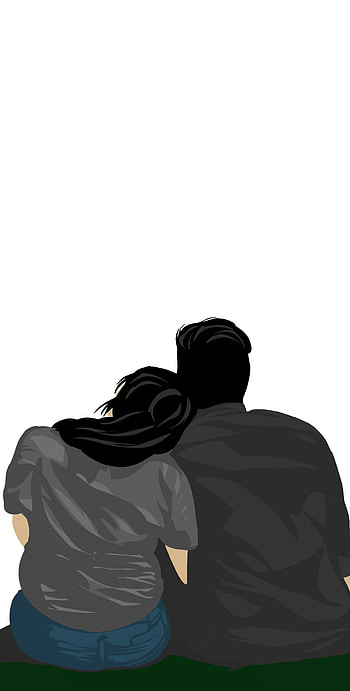 Couple PD, monochrome graphy, art HD phone wallpaper