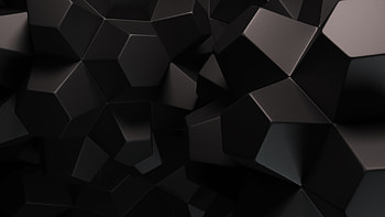 Black Hexagons HD wallpaper