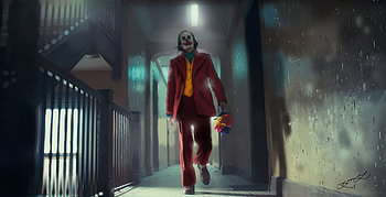 Joker Walk, joker-movie, joker, superheroes, supervillain, artwork HD wallpaper