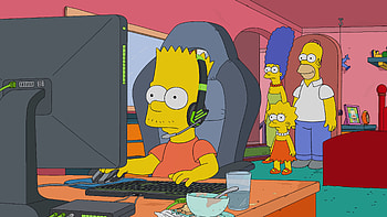 Homer Simpson, Animation, Bart Simpson, Esports gaming HD wallpaper