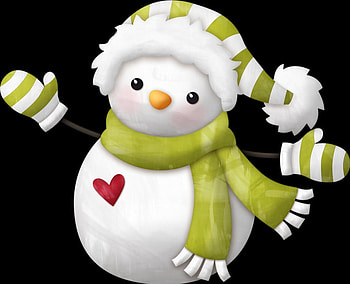 Snowman, white, green, red HD wallpaper