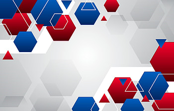 Geometric Abstract, Red geometric background, Vector art HD wallpaper
