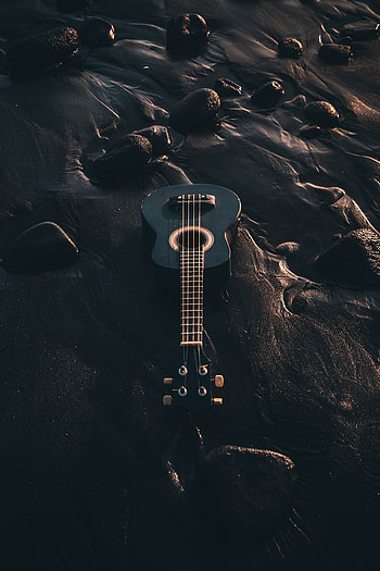 Guitar , black, graphy HD phone wallpaper