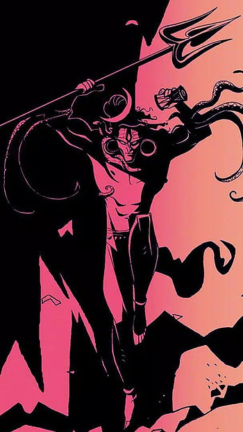 Lord Shiva , Angry Shiva, Painting HD phone wallpaper