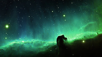 The Horsehead Nebula, Green Nebula HD wallpaper