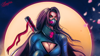 Assassins Cyberpunk Girl, fantasy-girls, cyberpunk, artist, artwork, digital-art, deviantart HD wallpaper