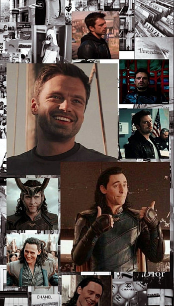 Bucky and Loki Collage, Bucky_Barnes, Avengers, Marvel HD phone wallpaper