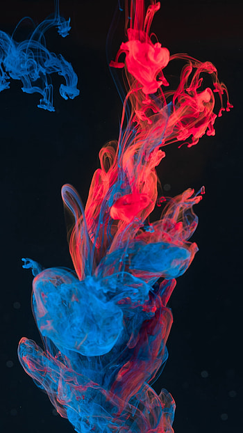 red, blue, paint, Abstract, Liquid, abstract blue HD phone wallpaper