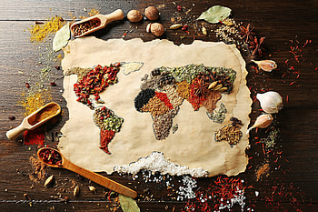 Food seasoning, Spices powders, International flavors, Culinary diversity HD wallpaper