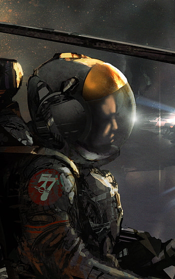 futuristic, pilot, Sci Fi, spaceship HD phone wallpaper