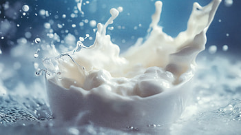 Kefir Splash: A Stunning Ultra, kefir, milk, splash, bowl, water HD wallpaper