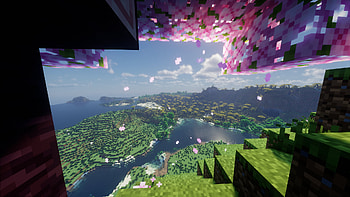 Minecraft far view HD wallpaper