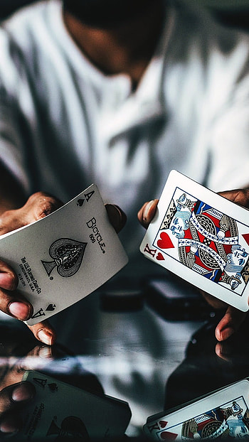 Ace King, Cards Shuffling HD phone wallpaper