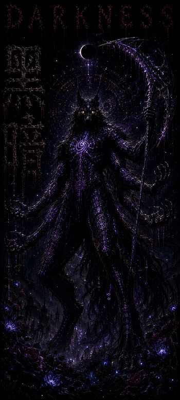 Darkness, Fan Art, AI Art, Amoled HD phone wallpaper