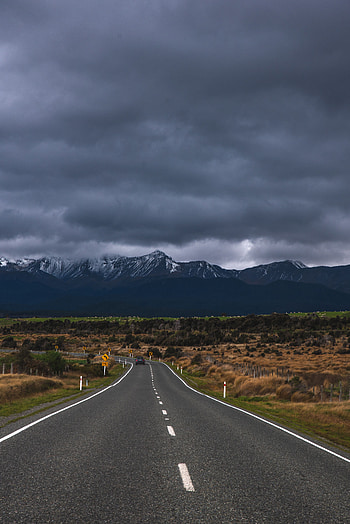 New Zealand, Nature, Mountains, Road, Markup, Those Anau, Te Anau HD phone wallpaper