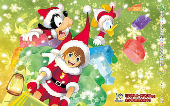 Merry Christmas!, Kingdom Hearts, Christmas, Donald, Goofy, Sora HD wallpaper