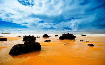 Landscape, Beach HD wallpaper