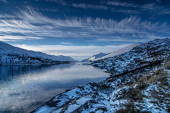 Lake Nature Winter, lake, nature, winter HD wallpaper