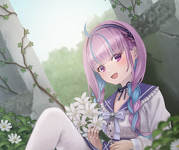 Minato Aqua, hololive, Minato Aqua, Anime, Virtual Youtuber HD wallpaper