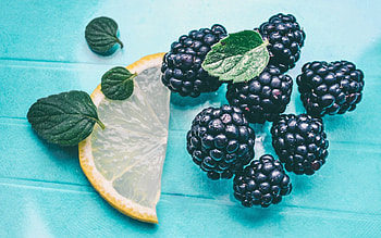 Food, Blackberry, Lemon, Mint HD wallpaper