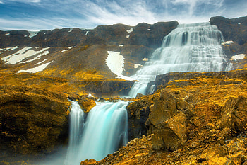 Dynjandi Waterfall, Iceland, iceland, waterfall, nature, rocks HD wallpaper