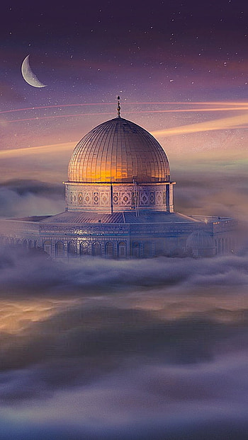 Ramadan, Sky, Moon Background HD phone wallpaper