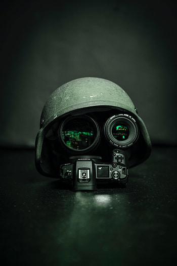 Miscellanea, Miscellaneous, Helmet, Technique, Technics, Lens, Camera, Joke HD phone wallpaper