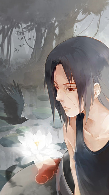 Itachi, Crow Background HD phone wallpaper