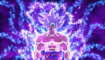 Ultra instinct, goku, dragon ball, blue power HD wallpaper