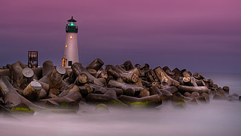 Watchtower at Senset HD wallpaper