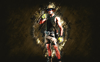Fortnite Hat LazarBeam Skin, Fortnite, main characters, brown stone background, Hat LazarBeam, Fortnite skins, Hat LazarBeam Skin, Hat LazarBeam Fortnite, Fortnite characters HD wallpaper