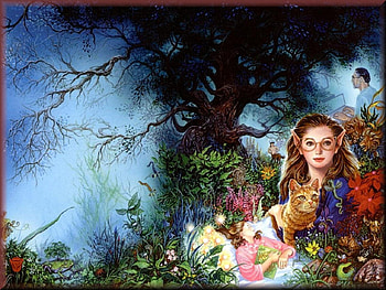 Letters To Jenny, other, cat, flowers, fantasy HD wallpaper