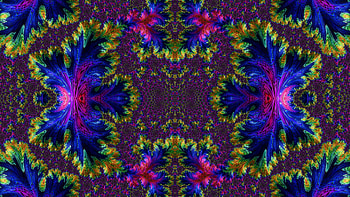 Trippy Psychedelic Fractal, trippy, psychedelic, aesthetic, Abstract, fractal HD wallpaper