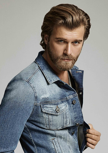 Kivanc Tatlitug, Denim jacket, Eye candy, Women HD phone wallpaper