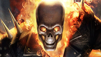 Ghost Rider Fire Mask , ghost-rider, superheroes, artist, artwork, digital-art, artstation HD wallpaper